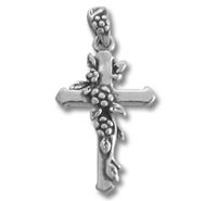 Cross Pendant with Vines