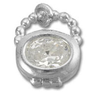 Cubic Zirconia Purse (Openable)