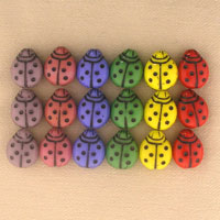 Czech Lady Bug Beads