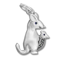 Kangaroo with Macasite Stone