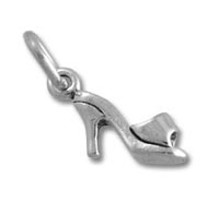 Sterling Silver High Heel Shoe Charm