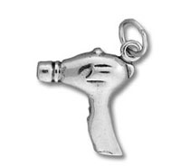 Sterling Silver Hair Dryer Charm