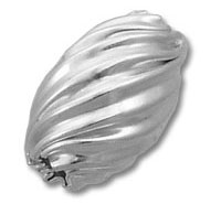 Twisted Line Oval Beads