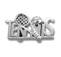 Sterling Silver Tennis Slider Charm