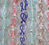 Heart Shape Vertical Awareness Ribbon