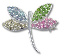 Colorful Crystal Butterfly Pin/Pendant