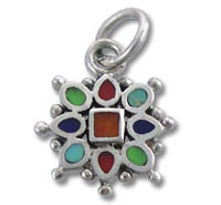 Enamel Multi Color Snowflake