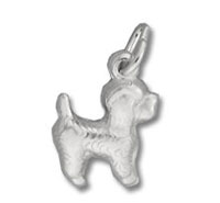 Hollow Puffed Dog Charm