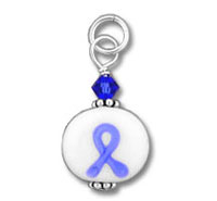 Lampwork Ribbon Bead Charm