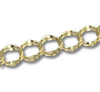 Gold Filled Double Link Flat, Round