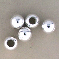 8mm Silver Spacer Beads 100pcs