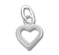 Cutout Heart with Soldered Ring Charm