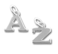 Sterling Silver Letter Charm