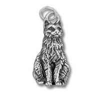 Curious Cat Charm
