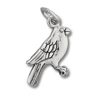 Sterling Silver Cardinal Charm