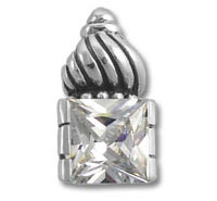 Square CZ Pendant