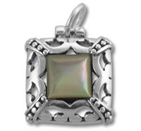 14mm Square Enamel Charm