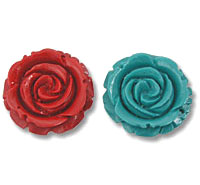 Colored Rose Pendant