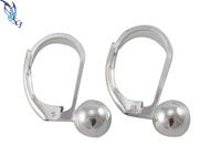 6mm Ball with Lever Back Earrings