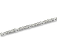 1.5mm Silver Figaro Chain