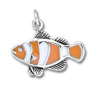 Enamel Clown Fish Charm