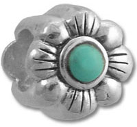 Turqoise, MOP, Slider Bead