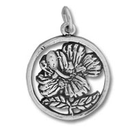 Hibiscus in Circle Charm
