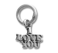 Tiny I Love You Charm