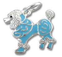 Enamel Poodle Charm