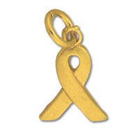 Gold Plated Ribbon Charms