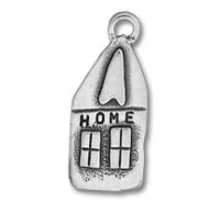 Sterling Silver "Home" House Charm