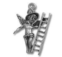 Fireman Angel Charm