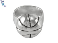 Silver Basketball Ring