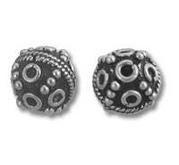 11mm Round Bali Bead