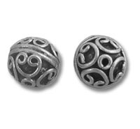 11mm Round Bali Bead