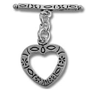 19mm x 20mm Heart Toggle