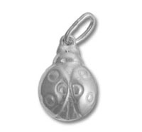 Silver Lady Bug Charm