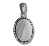 Oval Engraveable Pendant