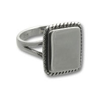 Engraveable, Rectangle Ring