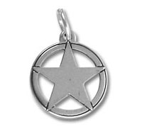 Star in Circle Charm