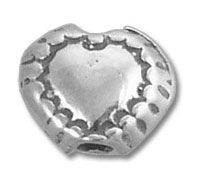 Heart Bead with Vertical