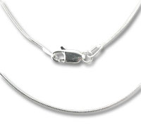 1mm Silver Snake Chain