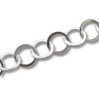 Sterling Circle Link Chain