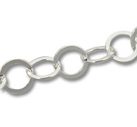 Silver Circle Link Chain