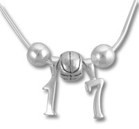 Basketball Spacer Bead