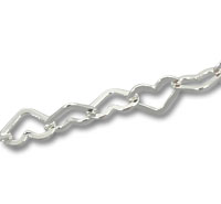 Silver Heart Chain