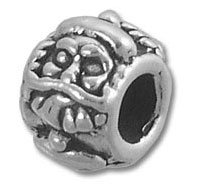 Santa Face Spacer Bead