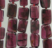 Rectangle Garnet Beads