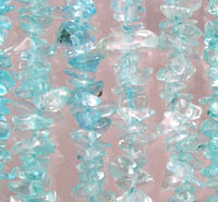 Lite Blue Topaz Chip Necklace