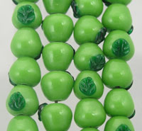 Green Apple Glass Beads